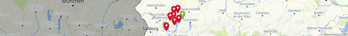 Kartenansicht für Apotheken-Notdienste in der Nähe von Pöndorf (Vöcklabruck, Oberösterreich)